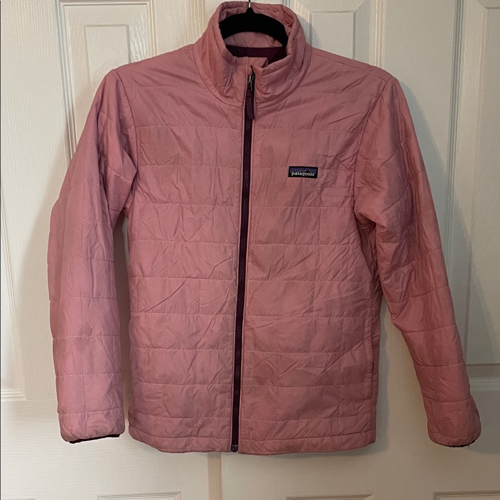 Patagonia Light Pink Kids' Nano Puff® Brick Quilt Jacket